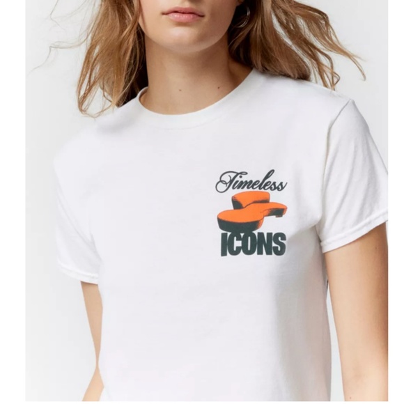 Timeless Icons Mid-Century Modern Furniture Hipster Boho Hippie Graphic Top Tee - Picture 2 of 3